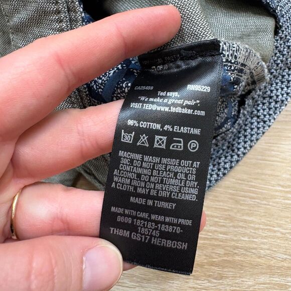 Ted Baker‎ Chino Shorts M34 Color Gray - Picture 6 of 6